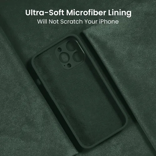 Vista 5 de FireNova Funda diseñada para iPhone 13 Pro Max, Funda de Teléfono de Silicona [Protección de Cámara] con [2 Protectores de Pantalla], Forro