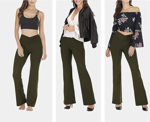Vista 2 de Pantalones deportivos de yoga para correr, pantalones deportivos para mujer, pantalones de yoga de maternidad, pantalones de yoga para mujer
