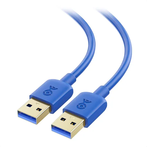 Vista 7 de Cable Matters Cable USB 3.0 corto de 5 Gbps - 3 pies, macho a macho USBA a USBA, cable USB, negro