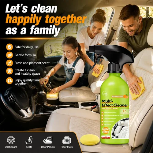 Vista 4 de Kit de spray limpiador de tela para techo de techo de espuma para interiores de coche