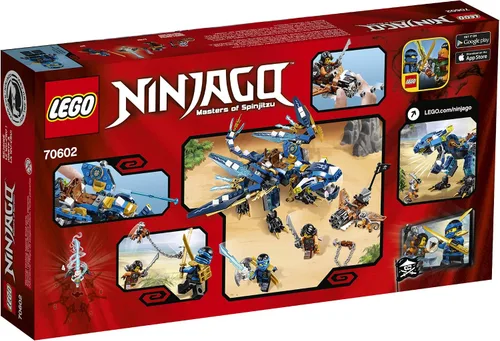 Vista 3 de Kit de construcción de LEGO Ninjago Dragón Elemental de Jay 70602 (350 piezas)