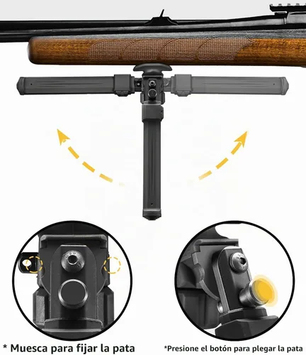 Vista 4 de CVLIFE Sling Stud Bipod Sling Montaje Bípode Montaje Montaje Giratorio Negro