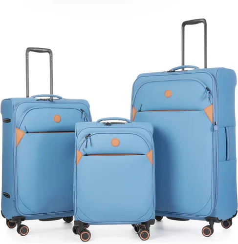 Vista 9 de Verage Cambridge - Maleta ligera con ruedas giratorias expandibles, Negro -, Conjuntos de equipaje negro Softside