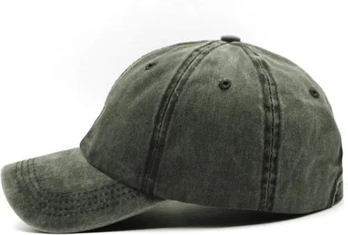 Vista 2 de Gorra de béisbol unisex con diseño vintage desgastado y ajustable para papá