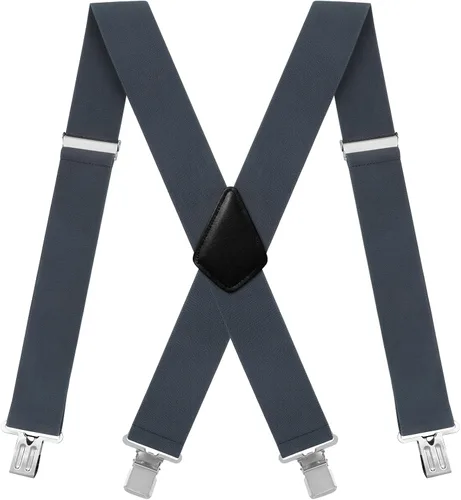 Vista 7 de Fasker Tirantes ajustables y resistentes para hombre Negro