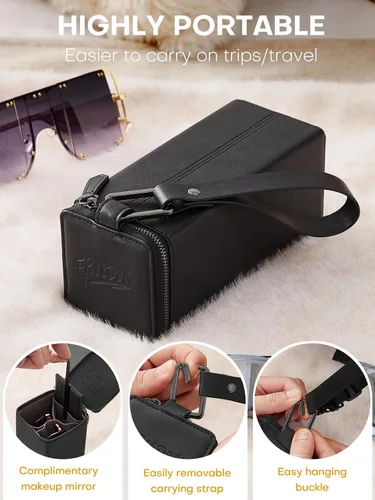 Vista 62 de Sunglasses Travel Case Organizer Hangable for Men Women, Eyeglasses Foldable Storage Organizer