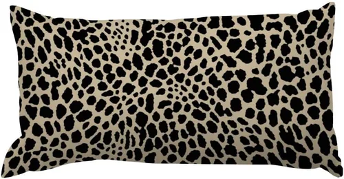 Vista 16 de Funda de almohada con estampado de leopardo negro, funda de almohada de piel de animal de 12 x 16 pulgadas, almohada decorativa para el hogar