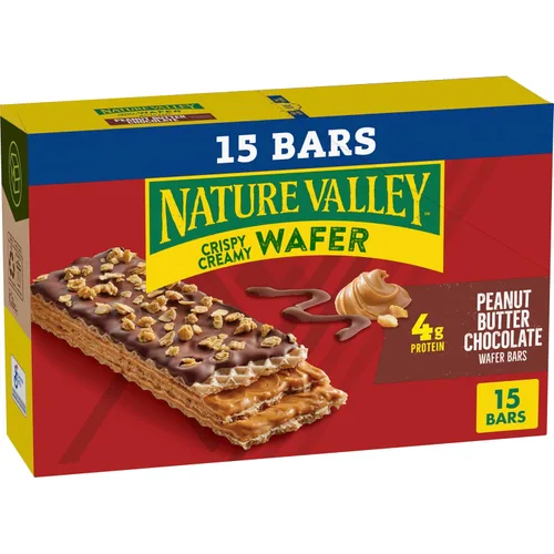 Vista 13 de Nature Valley Barras de Waffle Cremosas y Crujientes, Arándano, Grano Entero, 5 Barras, 6.5 oz