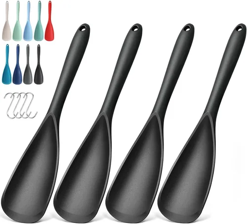 Vista 36 de Paquete de 2 espátulas de silicona para utensilios de cocina antiadherentes 2 paquete caqui