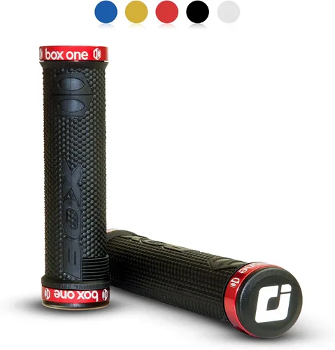 Vista 2 de Box Empuñaduras de manillar de bicicleta con bloqueo para bicicleta cómodos puños de manillar de bicicleta para BMX