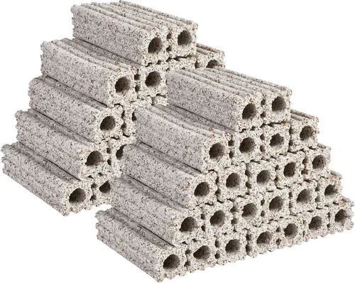 Vista 8 de ALEGI Medios de filtro biológico de cerámica, medios de filtro porosos para tanque de sumidero, estanque, tanque de peces de acuario