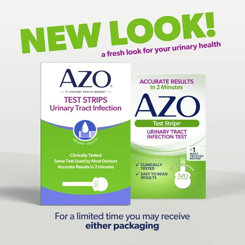 Vista 2 de AZO tiras de prueba de infección en el tracto urinario, B001G7R2PW, 1, 1 From the #1 Urinary Health Brand± Clinically Tested At Home UTI Test