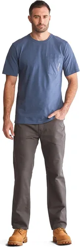 Vista 5 de Timberland PRO Camiseta de manga corta para hombre Base Plate Blended