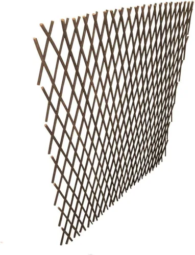 Vista 3 de Sumery Nature - Enrejado de sauce expandible para plantas trepadoras, enrejado de sauce, enrejado expandible, valla de enrejado para plantas