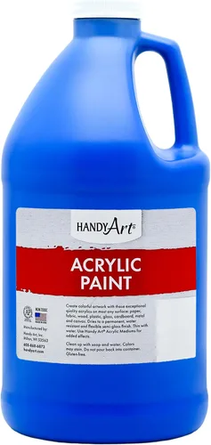 Vista 78 de Handy Art Pintura acrílica, juego de 12 colores, botellas de 16 onzas, acrílico líquido para estudiantes semibrillante, consistencia de flujo