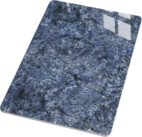 Vista 33 de Mesa rectangular de 23.6 x 11.8 pulgadas, mesa de piedra sinterizada negra, repuesto y cubierta de mármol para escritorio, resistente a los arañazos