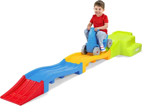 Vista 9 de Simplay3 Montaña rusa expandible de lujo con pistas, pista de carreras de descenso para niños en crecimiento, juguete para niños en interiores