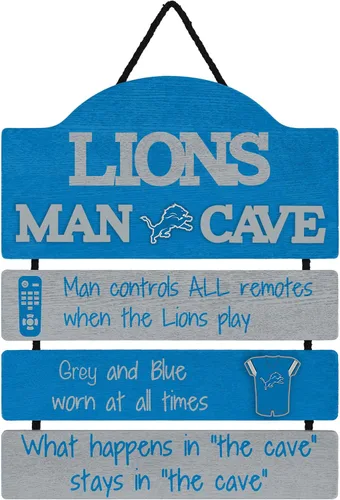 Vista 23 de NFL Team Logo Mancave Man Cave Hanging Wall Sign