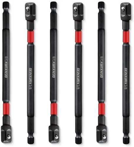 Vista 12 de Geinxurn Juego de adaptadores de enchufe de impacto de 8 piezas, accionamiento cuadrado de 3/8 pulgadas, juego de broca de extensión de 2.5 pulgadas