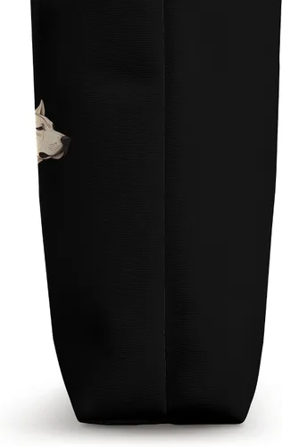 Vista 3 de Funny Dogo Argentino Skeleton Dog Walking Halloween Tote Bag