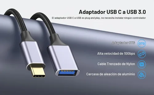 Vista 7 de Pastall - Cable USB hembra a C macho (3.3 ft/3.3 pies), cable adaptador USBC a USB 3.0