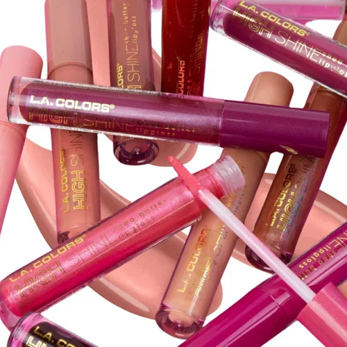 Vista 9 de Manteca de Karité Lip Gloss de lato brillo L.A. Colors, de 0,14 onza, Bebé Pastelillos (Baby Cakes)
