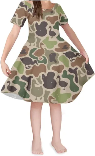 Vista 10 de SEANATIVE Vestido de manga corta para niñas de 3 a 14 años Black Bow Ghost