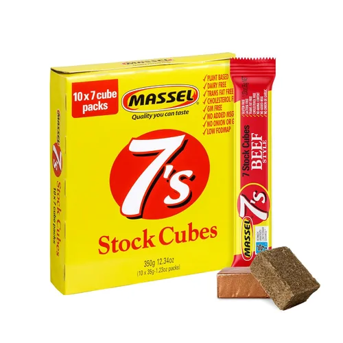 Vista 14 de Massel Cubos de Caldo de Estilo de Carne - Libre de gluten, bajo FODMAP, sin MSG, sin lácteos, sin transgénicos y vegano - Base de sopa y condimento
