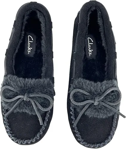 Vista 3 de Clarks Mocasines de gamuza para mujer para interiores y exteriores