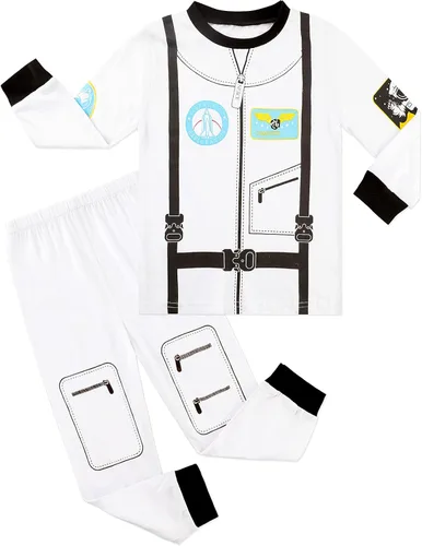 Vista 19 de Pijama pirata de A&J Design para niños pequeños Pijama azul de policía