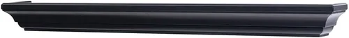 Vista 8 de MANTELSDIRECT Estante flotante de madera para chimenea de 60 pulgadas en color negro - Colton de Mantels Direct Estante de pared rústico de madera