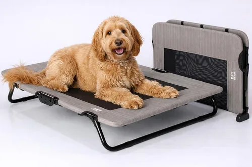 Vista 7 de Pet Gear Lifestyle - Cuna elevada para mascotas, 30 pulgadas, color azul océano
