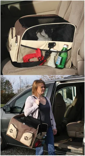 Vista 7 de Etna Pet Store Booster/Carrier/Asiento de coche para gatos y perros