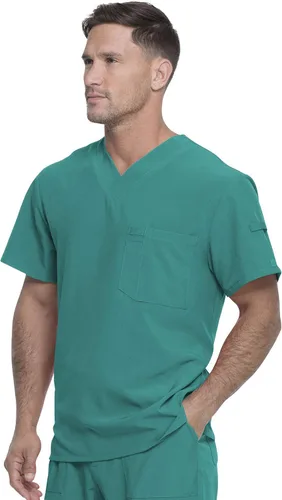Vista 6 de Dickies EDS Essentials Men Scrubs Top Tuckable V-Neck DK635