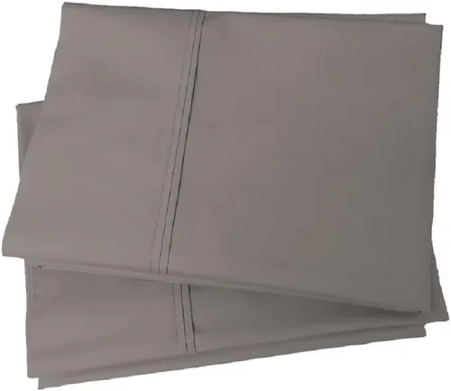 Vista 20 de Royal Tradition Cool and Crisp Percale Cotton 4pc Sheet Set (Full Size, Blue) Made in USA Breathable Classic Bed Sheets