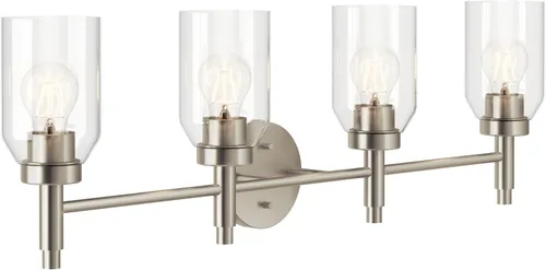 Vista 17 de Kichler Madden - Lámpara de pared para baño, 1 luz, bronce champán