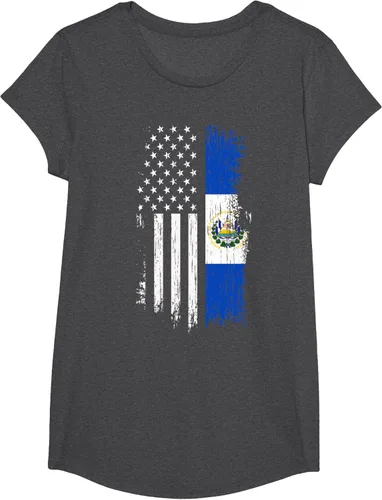 Vista 49 de Camiseta de la bandera de Estados Unidos salvadoreño - Camiseta de El Salvador USA