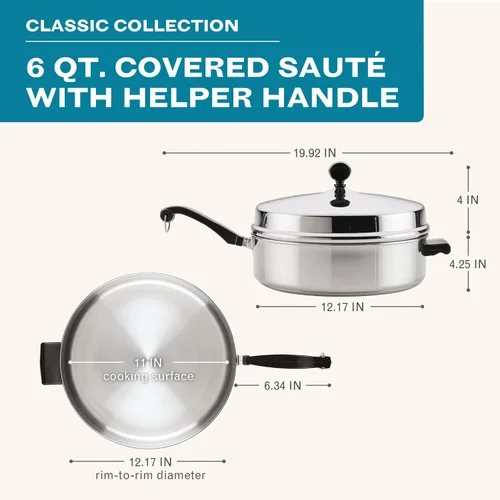 Vista 81 de Farberware Olla clásica de vapor hecha en acero inoxidable, 3 qt.