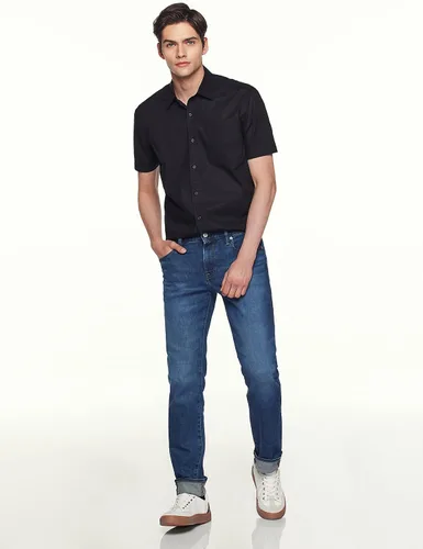 Vista 5 de CQR Camisas de manga corta para hombre, ajuste regular, 100% algodón, camisa de popelina casual con botones
