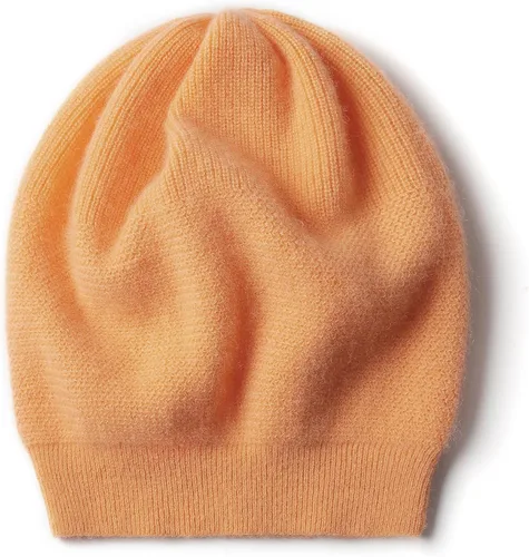 Vista 40 de WaySoft Gorro de cachemira 100% para mujer en una caja de regalo, gorro de gran tamaño para mujer