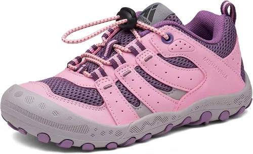 Vista 22 de Mishansha Botas de Senderismo para Niños Pequeños Niñas Niños Zapatos de Senderismo Resistentes al Agua Anti-Colisión Antideslizantes Atléticas