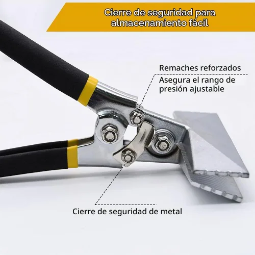 Vista 4 de 6in mano Seamer, herramientas de doblador de chapa de mandíbula recta