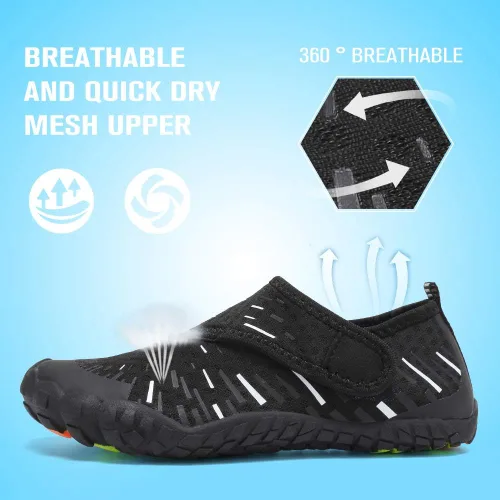 Vista 3 de CIOR Zapatos acuáticos para niños y niñas, tenis deportivos acuáticos, ligeros, deportivos de secado rápido (bebéniño pequeñoniño grande)