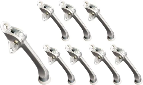 Vista 5 de QCAA Soporte de puerta de Kickdown resistente, 4", Zinc Die Cast, Cobre antiguo, Hecho en Taiwán