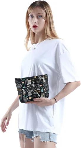 Vista 6 de WCGXKO Lab Tech Gift Western Lab Gift Laboratory Technician Lab Week Bolsa de maquillaje Bolsa de maquillaje (tecnología de laboratorio)