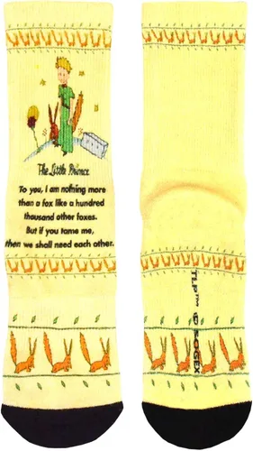 Vista 7 de Calcetines para mujer The Little Prince Cute Fun and Colorful Cotton Crew - 3 pares
