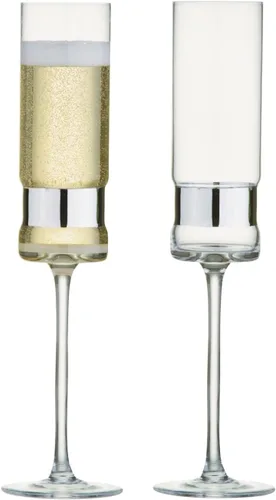 Vista 14 de SoHo - Copas de champán hechas a mano para bodas y celebraciones, 7 onzas, color bronce, juego de 2 elegantes copas de champán