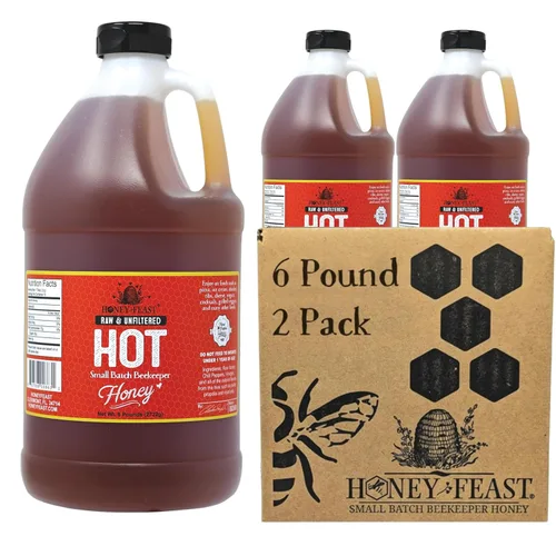 Vista 14 de HONEY FEAST 6 Libras de Miel en Granel Mezcla para Alergias - Vast American, Elaborada en Florida, Cruda y Sin Filtrar, Alto Contenido de Polen