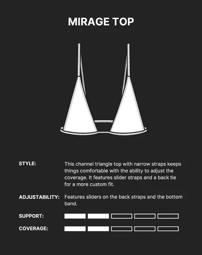 Vista 4 de Bikini Mirage Top para mujer