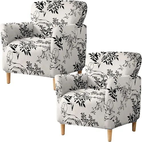 Vista 11 de HAOYONG - Funda elástica de terciopelo para silla de banquete, fundas para sillas de 1 pieza, fundas para sillones de sofá, funda suave para sillón